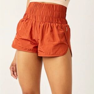 Women's FP Movement “The Way Home” shorts // burnt orange // wide waistband // M